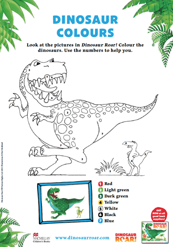 Dinosaur Roar activity sheets - Pan Macmillan